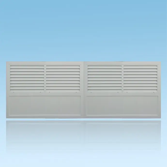 Portail 2 battants brise vue bas plein