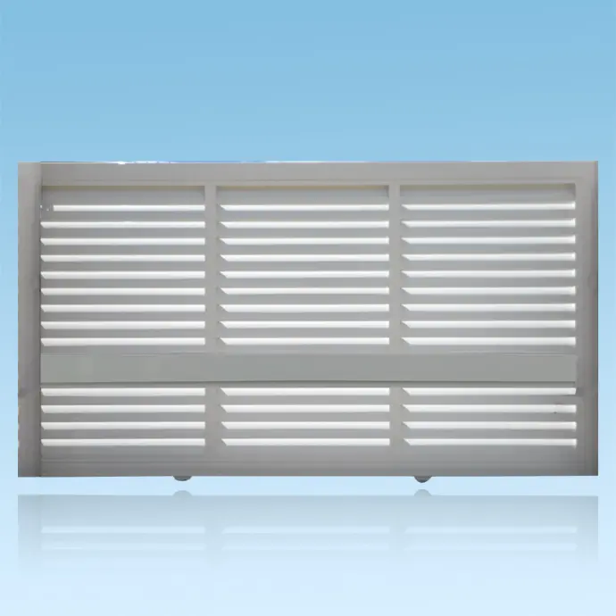 Portail Coulissant brise vue + traverse