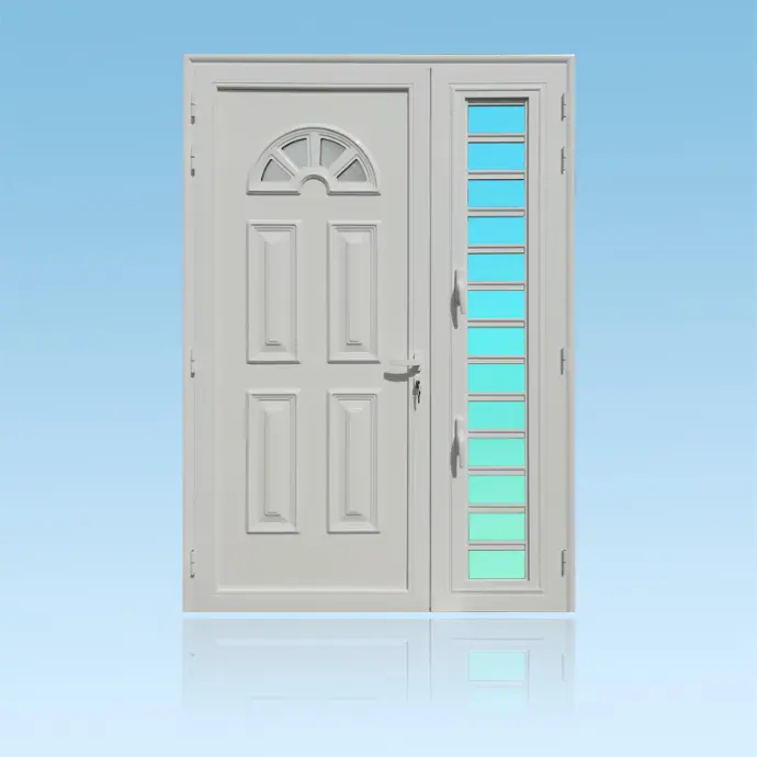 Porte décor 2 battants Florida + jalousie