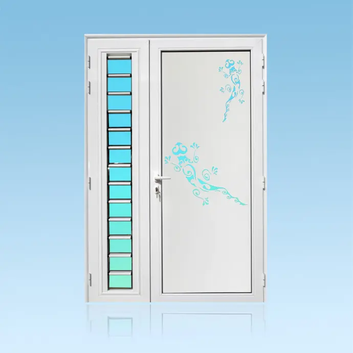 Porte décor 2 battants Gekko + jalousie