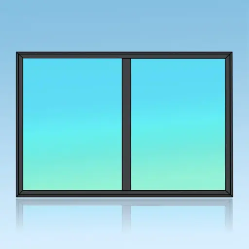 [H2V1] Chassis fixe 2 divisions 2 horizontales 1 verticale