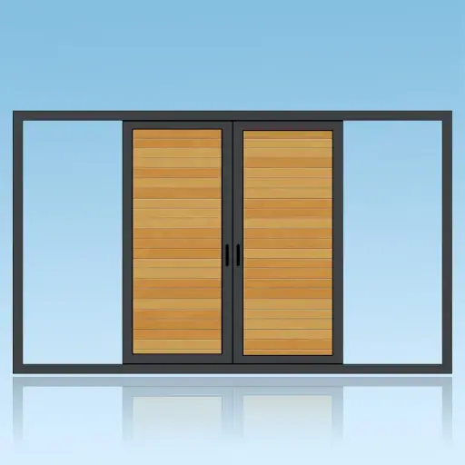 [VOC21] Volet coulissant 2 vantaux 1 rail