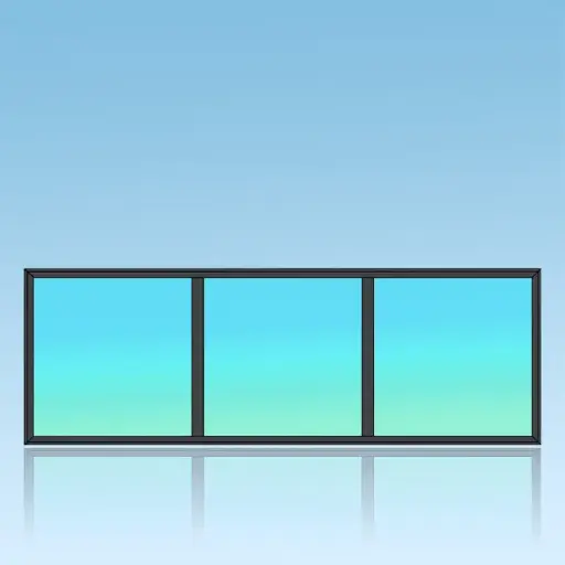 [H3V1] Chassis fixe 3 divisions 3 horizontales 1 verticale