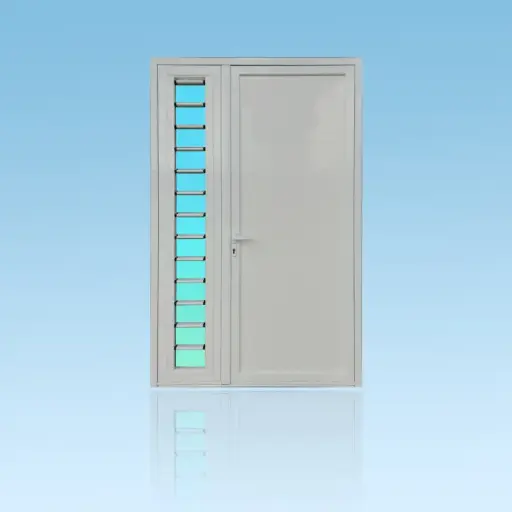 [PS21GEO+J] Porte décor 2 battants Geometric + jalousie